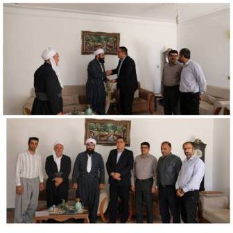 دیدار مدیرعامل شرکت آبفا کردستان با امام جمعه شهر حسین آباد