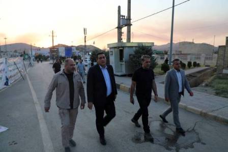 حضور رئیس گروه ارتباطات و رسانه و مسئول مقیم مستندسازی ستاد اربعین شرکت مهندسی آب و فاضلاب کشور در مرز باشماق اربعین
