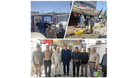بازدید مشاور وزیر نیرو از موکب صنعت آب و برق کردستان در مرز باشماق مریوان