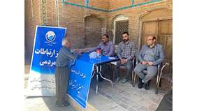 برگزاری میز خدمت آبفا در مسجد جامع سنندج